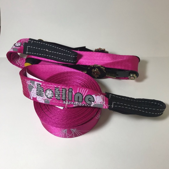 Hopon Hotline Hot Pink Slack Line 49 Feet - Picture 2 of 2